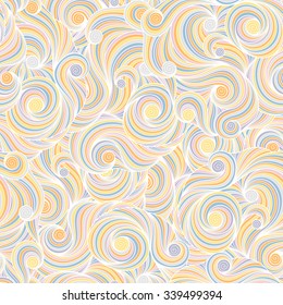 Doodle seamless background. Hand drawing doodle. Doodling pattern.