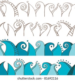 Doodle Seamless Border