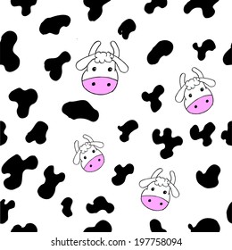 doodle seamless Cow Skin 