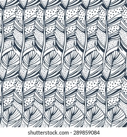 Doodle seamless pattern. Can be used for coloring book design, for fabric textile printing design, for roll wallpapers 