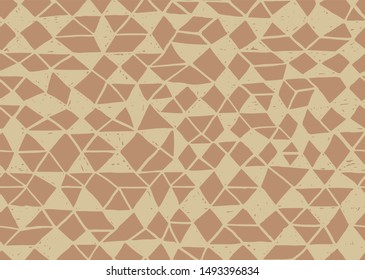 Doodle seamless pattern. Triangle geometric background. Scribble texture. Fashion textile fabric or print. Modern grunge line design. textile vector pattern.