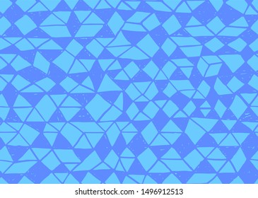 Doodle seamless pattern. Triangle geometric background. Scribble texture. Fashion textile fabric or print. Modern grunge line design. triangle vector pattern.