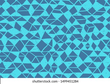 Doodle seamless pattern. Triangle geometric background. Scribble texture. Fashion textile fabric or print. Modern grunge line design. textile vector pattern.