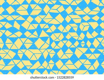 Doodle seamless pattern. Triangle geometric background. Scribble texture. Fashion textile fabric or print. Modern grunge line design. pattern vector geometric.