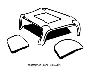 doodle seat abstract