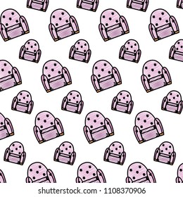 doodle seat chair modern style background