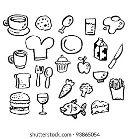 doodle series - food