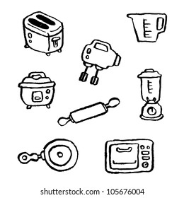 doodle series - kitchen appliances