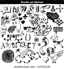 doodle set - abstract elements