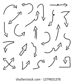 Doodle Set Arrow Vector / Illustration