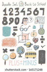 Doodle set - Back 2 school