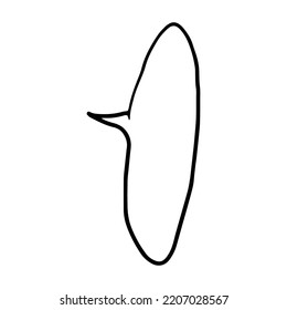 Juego de garabatos con discurso de burbujas. Estilo de caricatura. Comunicación comercial Concepto de diseño gráfico. Dibujo de vectores. Marco de diálogo. Icono de mensaje de nube, chat.