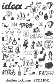 Doodle set - business
