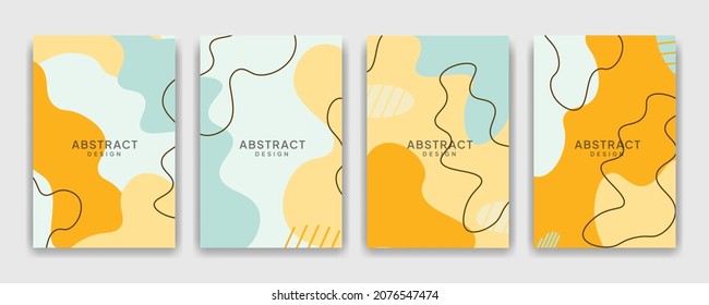 Doodle Set Cover Page Templates. Abstract Creative Elegant continuous line drawing.
Designed for Invitation, Poster, Card, Flyer, Cover, Brochure, Banner and Other Graphic Design.
