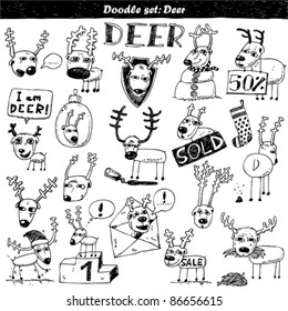 Doodle set : Deer!