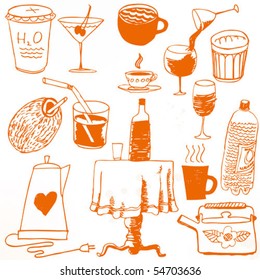 Doodle set - drink