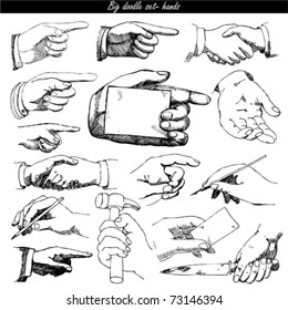 doodle set - hands