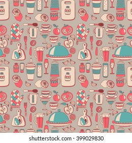 Doodle set of kitchenware items