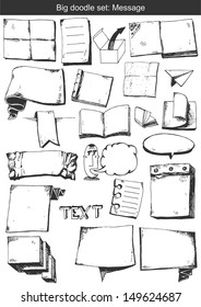 Doodle set - for messages