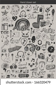 Doodle set - music