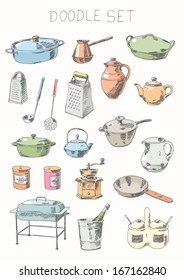 Doodle set - tableware