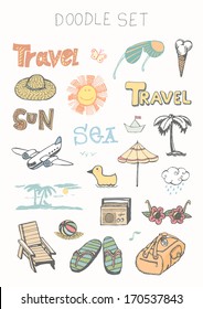 Juego de doodle - viaje