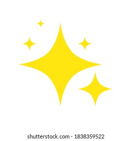 doodle set of vector stars sparkle icon, clean surface icon. Glowing light effect stars and shining burst. isolated on white background. vector illustration
