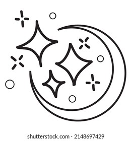 conjunto de doodle de estrellas vectoriales icono de brillo, icono de superficie limpia. Estrellas de efecto luminoso brillante y ráfagas brillantes. aislado de fondo blanco. ilustración vectorial