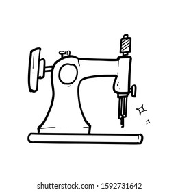 doodle of sewing machine icon