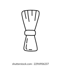 Doodle shaving brush doodle icon. Vector sketch