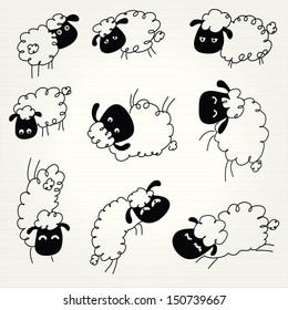 Doodle Sheep Set