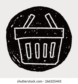 doodle shopping basket