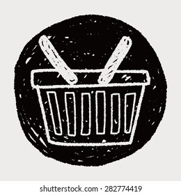 doodle shopping basket