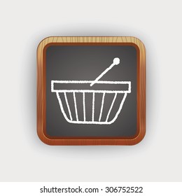 doodle shopping basket
