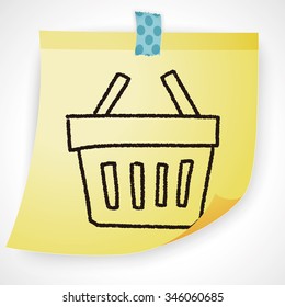 doodle shopping basket