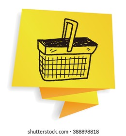 doodle shopping basket