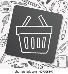 doodle shopping basket