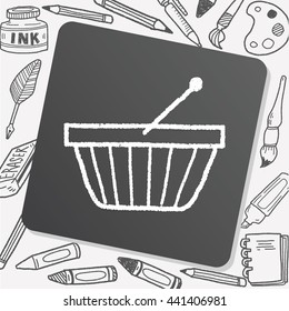 doodle shopping basket