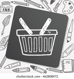 doodle shopping basket