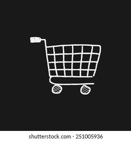 carrito de la compra del doodle
