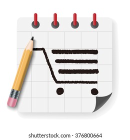 Doodle Shopping cart