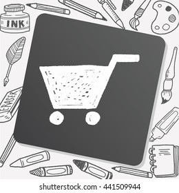 Doodle Shopping cart