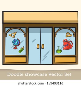  Doodle showcase education vector set