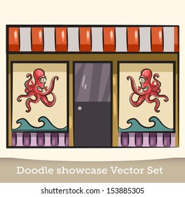 Doodle  showcase vector set