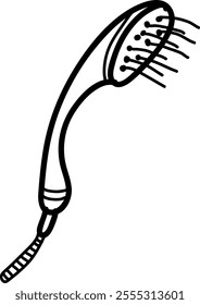 Doodle Shower Head Vector Illustration