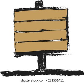 doodle sign post