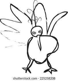 doodle simply peacock