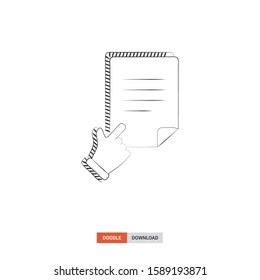 Doodle sketch of context concept on white background. context doodle art. Cartoon vector illustration. Isolated sketch line art. Icon in hand drawing design style.
