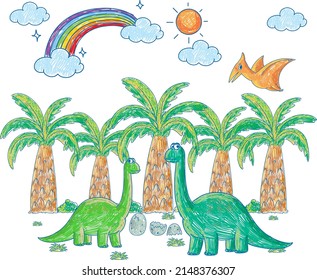 A doodle sketch design with colour  illustration