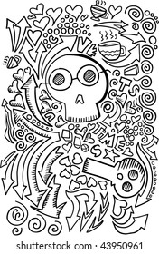Doodle Sketch Drawing Vector